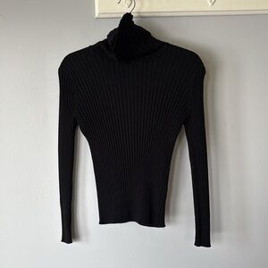 Belldini XL Black Ribbed Turtleneck Goth Minimalist Scandi Style